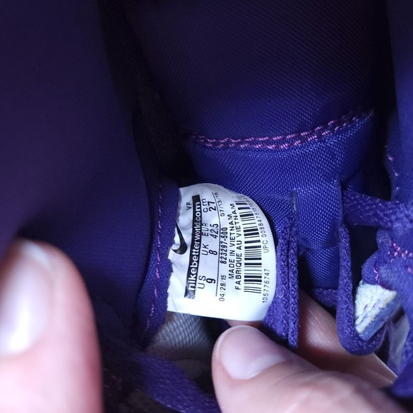 Nike Air Force 1 High SP Purple White 2015 Size Mens 9 - No Strap 823297-500 - Picture 9 of 9